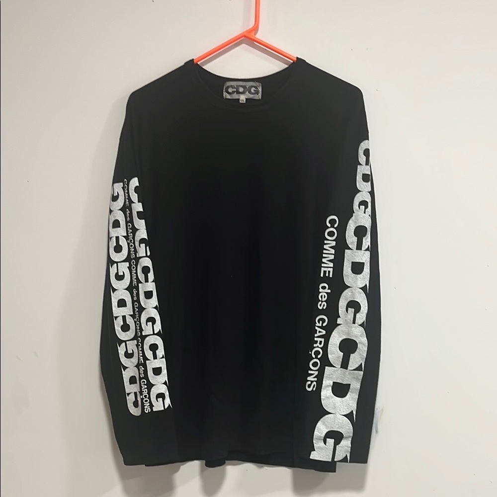 Comme des Garcons Black and White Long Sleeve Tee